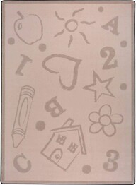 Joy Carpets Playful Patterns Kid's Art Beige